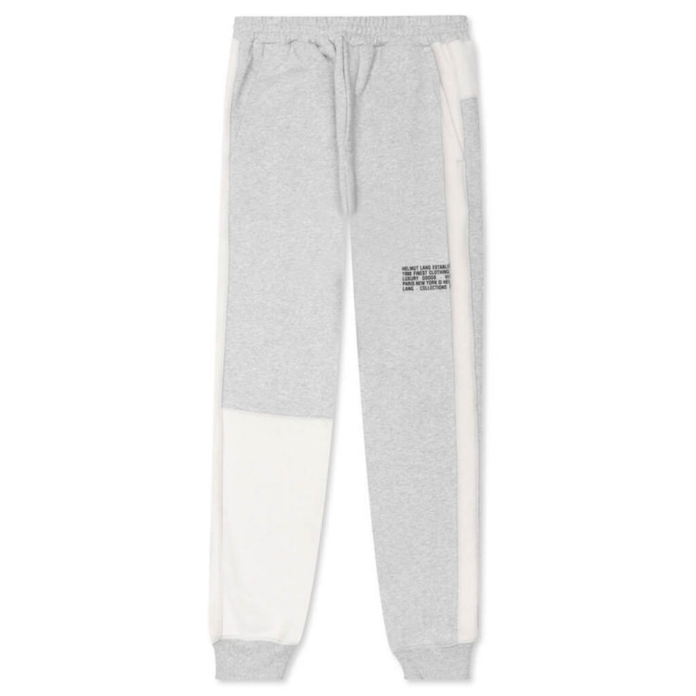 Helmut Lang Large light Grey Colorblock jogger sweatpants
